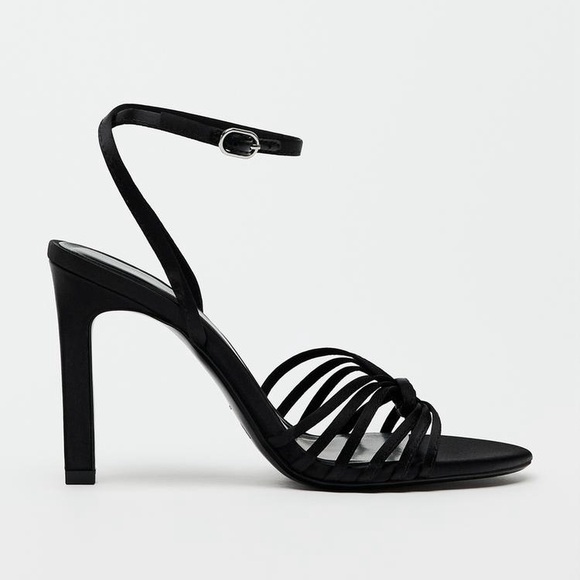 ZARA KNOTTED STRAPPY SANDALS - Picture 4 of 9